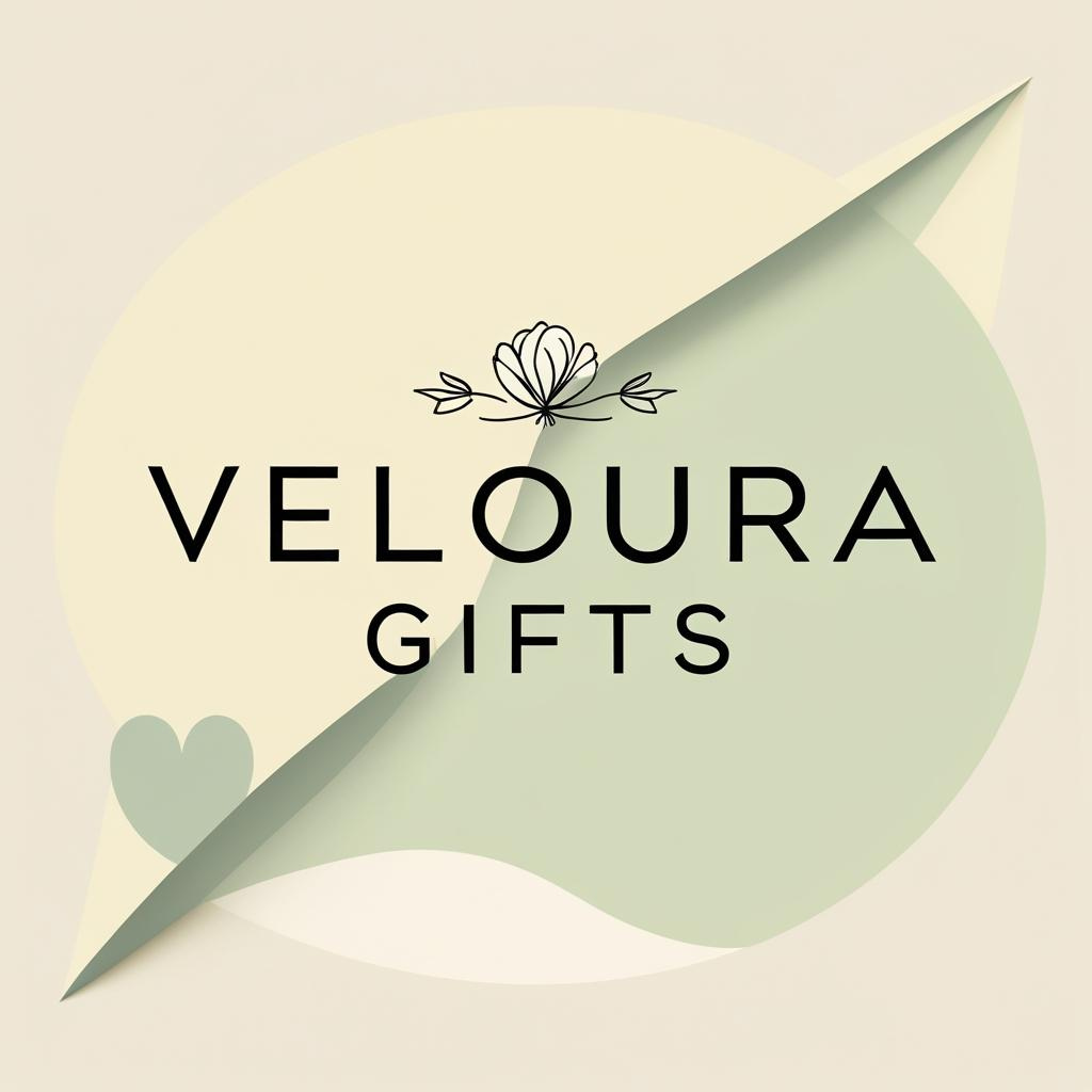 veloura gifts logo logo design.